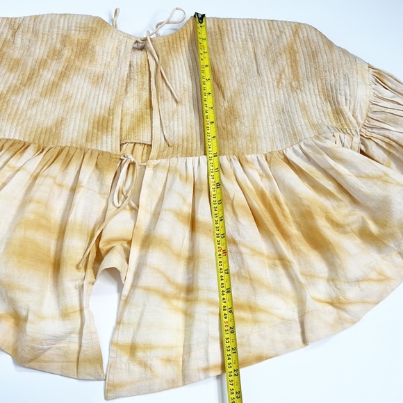 Story mfg. Mon Tie Dye Tie Back Top - Picture 10 of 16